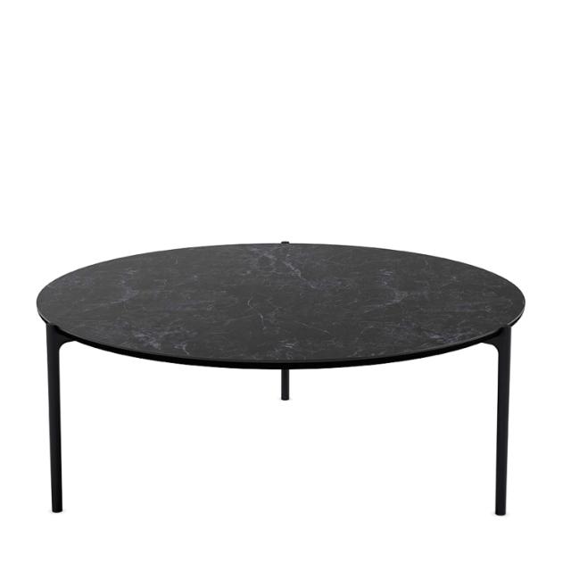 Savoye soffbord - Ø90 cm - 42 cm - Ceramic black