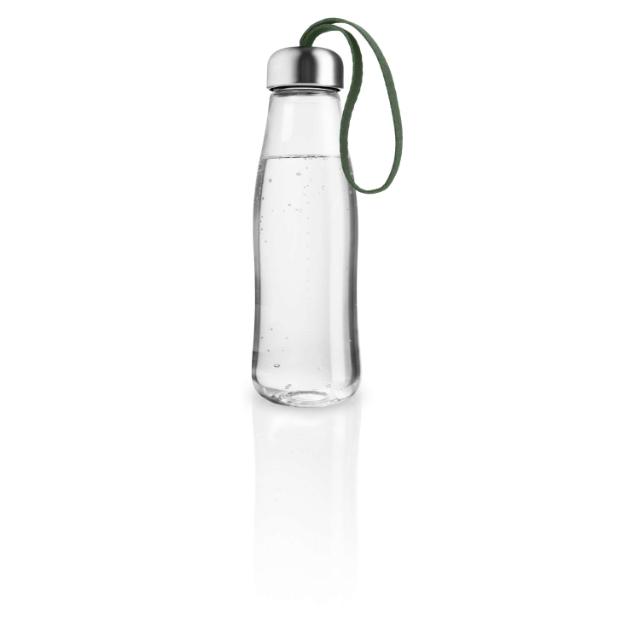 Glass drinking bottle - 0.5 liters - Cactus green