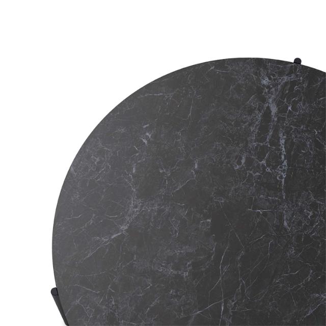 Savoye soffbord - Ø90 cm - 42 cm - Ceramic black