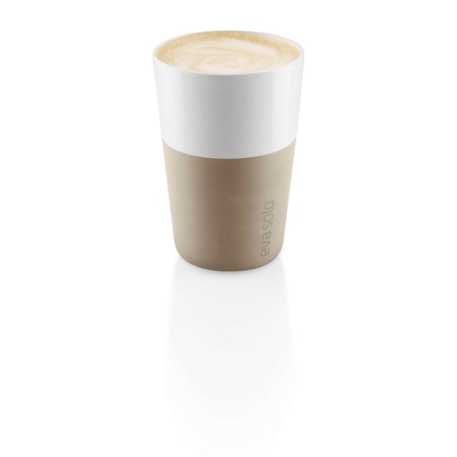 Cafe Latte-krus - 2 stk. - Pearl beige