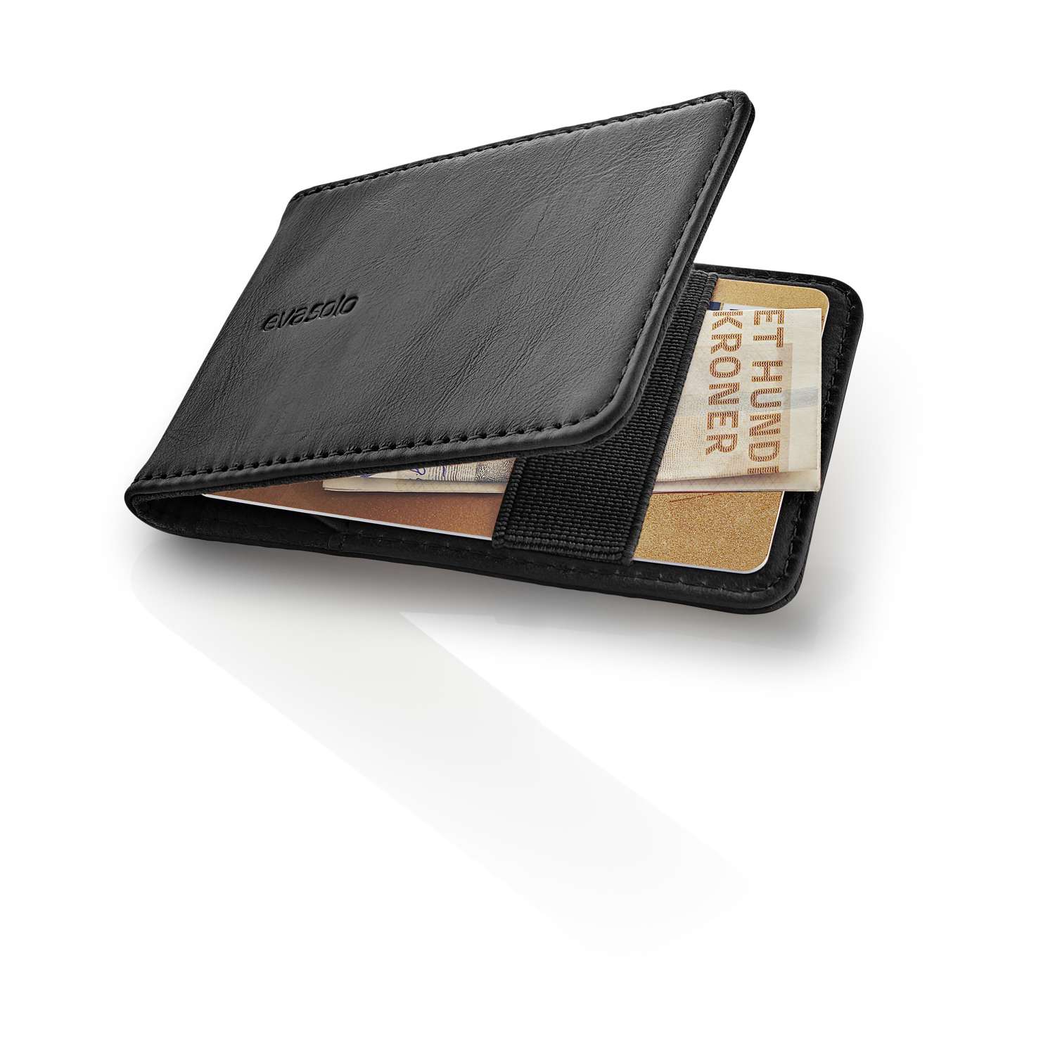 Credit card holder Leather Black