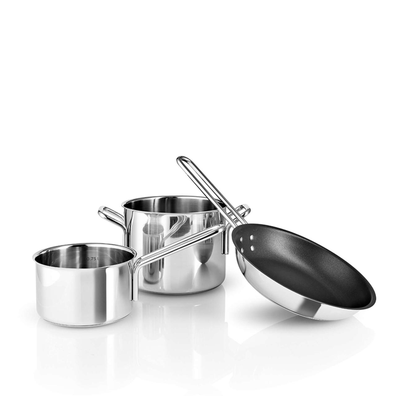 Stainless steel Topf/Bratpfanneset - 3 teile