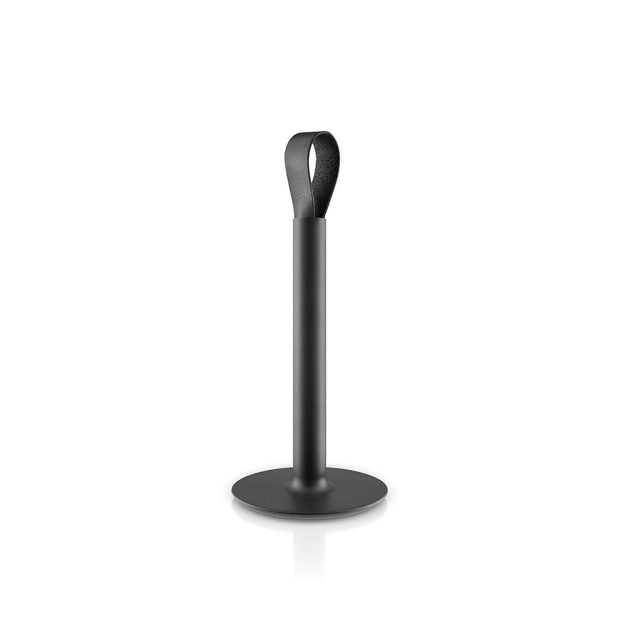 Küchenrollen-halter - Schwarz - mit Lederband