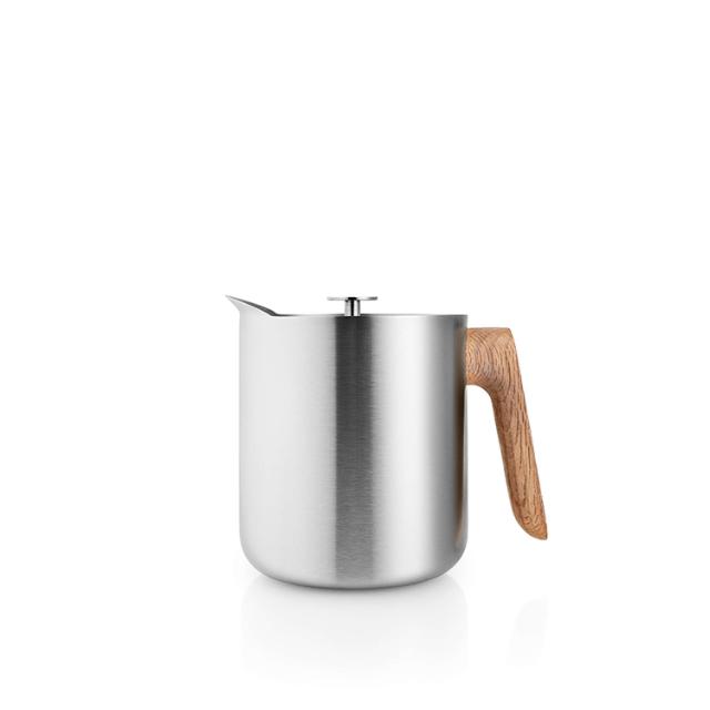 1.2L Stainless Steel coffee tea kettle Thermometer Wooden handle - Luv Muggs