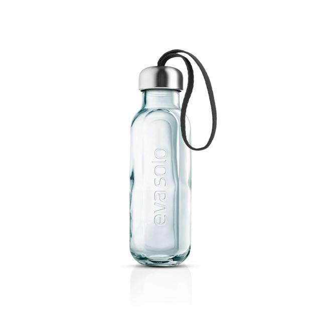 Recycled gourde en verre - 0,5 litres - Noir