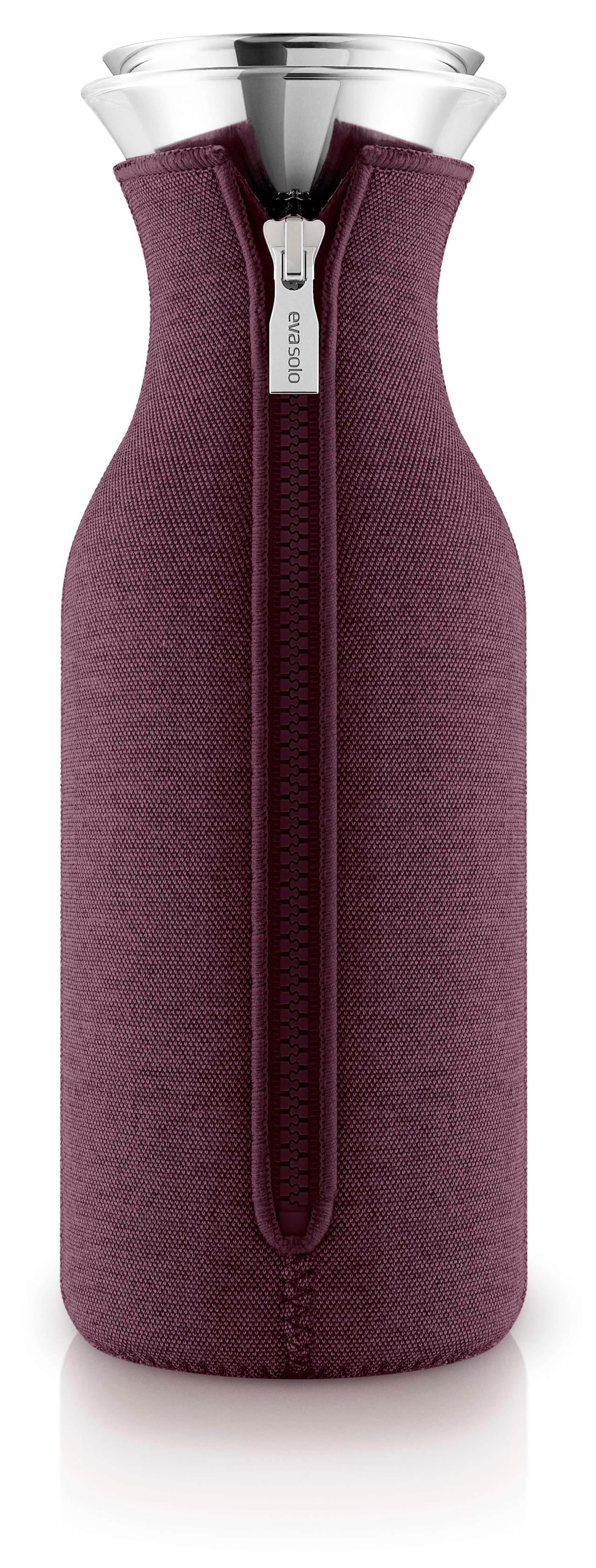 Fridge carafe 1.0l Dark burgundy woven