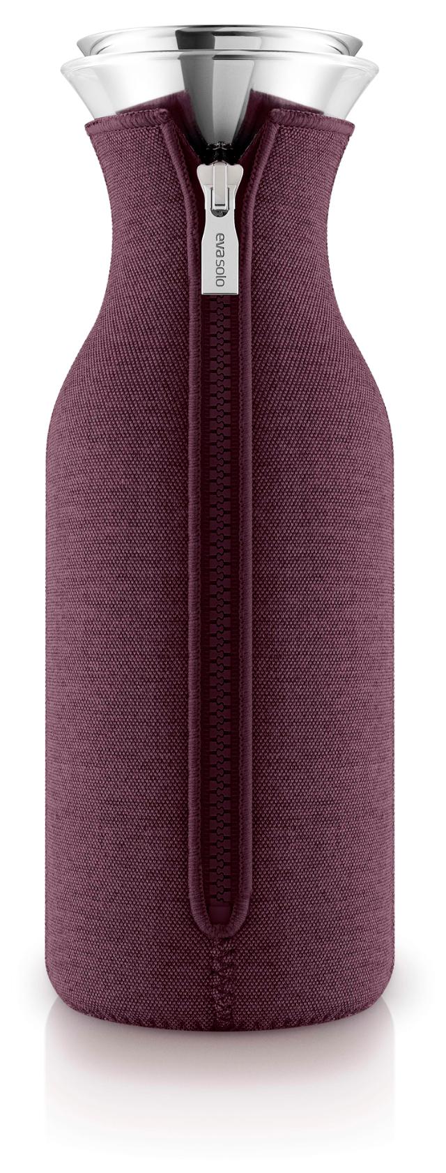 Fridge carafe 1.0l Dark burgundy woven