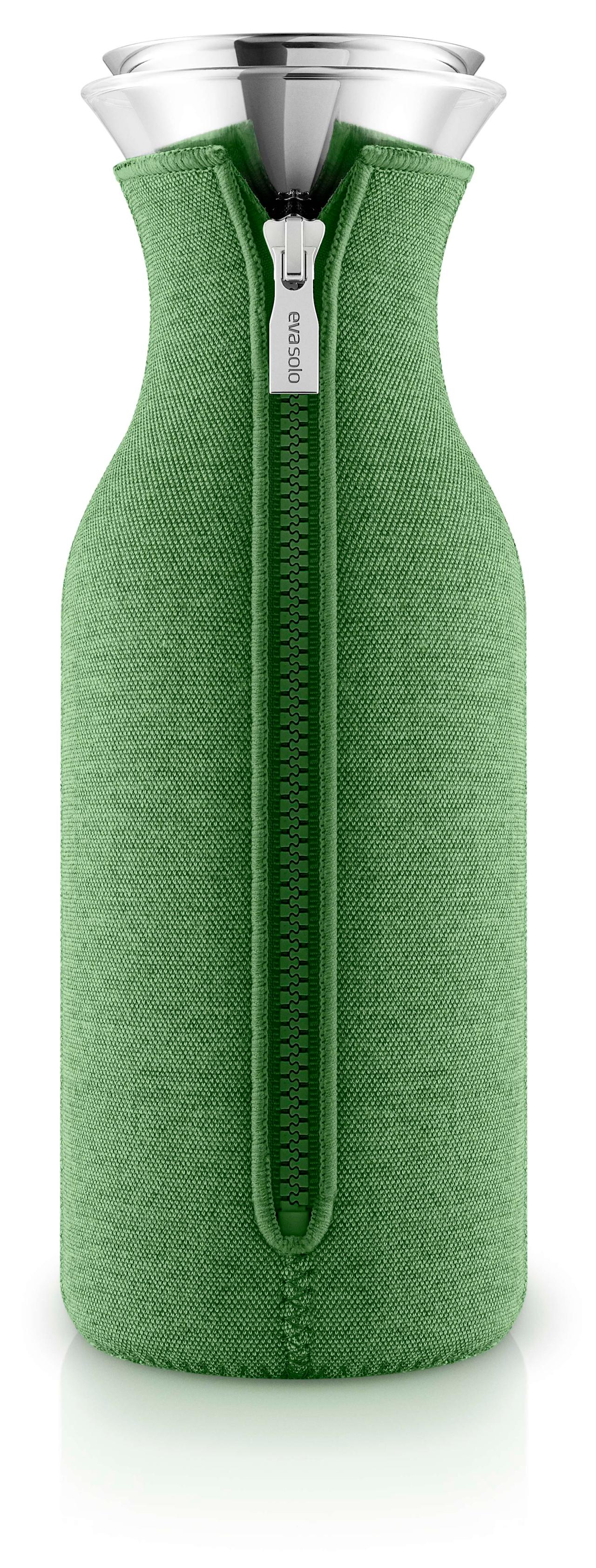 Fridge carafe 1.0l Botanic green woven