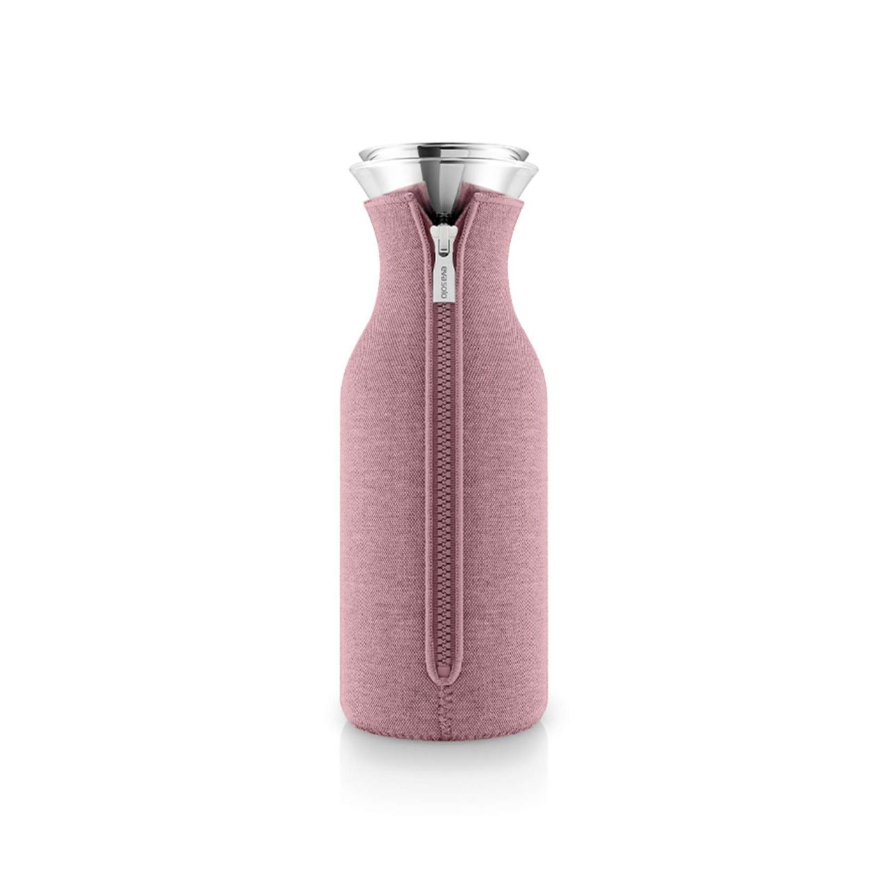 Fridge carafe 1l Rose quartz woven
