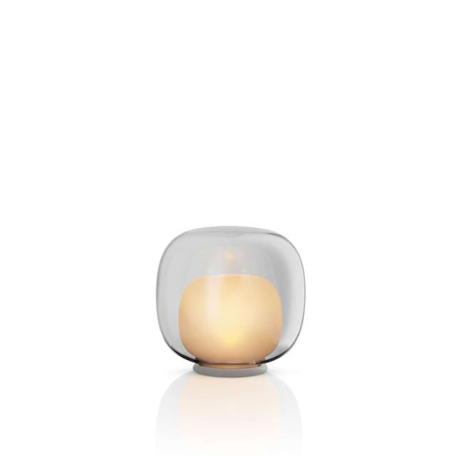 LED Glaskerzenhalter - Smokey grey