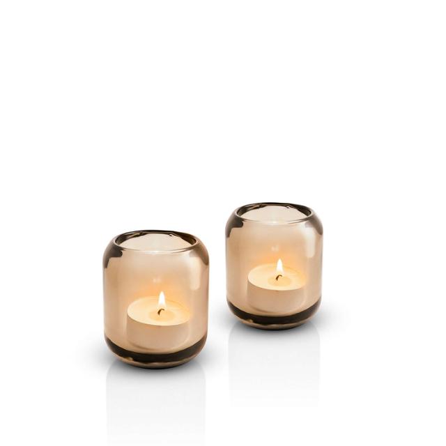 Acorn tealight holder - 2 pcs - Amber