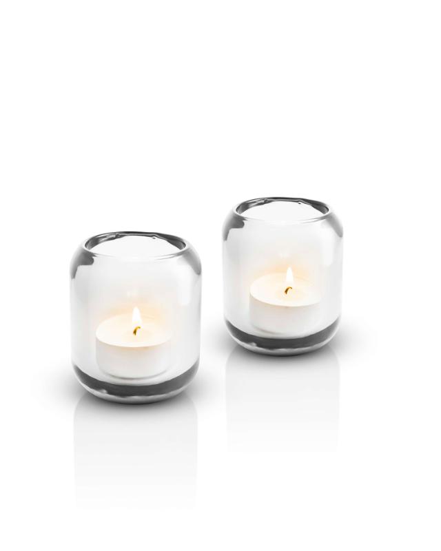 Acorn tealight holder - 2 pcs - Clear