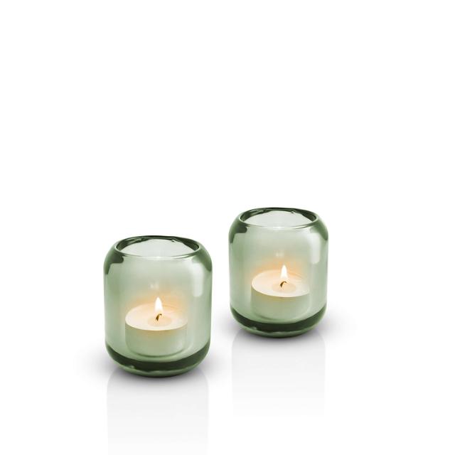 Acorn tealight holder - 2 pcs - Leaf green