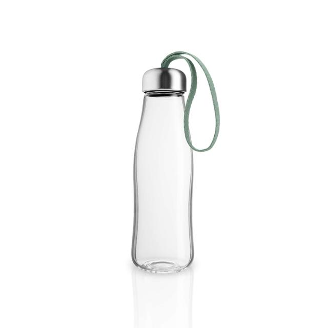 Glastrinkflasche - 0,5 Liter - Faded green