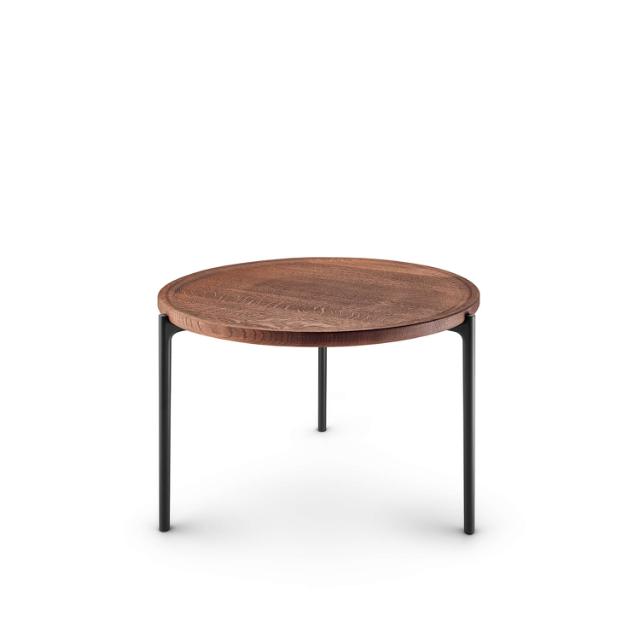 Savoye sofabord - Ø60 cm - 42 cm - Røget eg