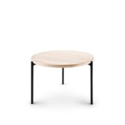 Savoye sofabord - Ø60 cm - 42 cm - Hvidolieret
