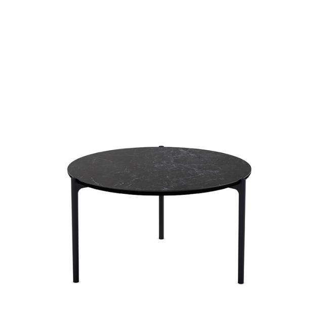 Savoye lounge table - Ø60 cm - 42 cm - Ceramic black