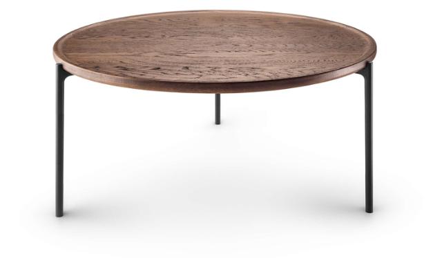 Savoye lounge table - Ø90 cm - 42 cm - Smoked oak