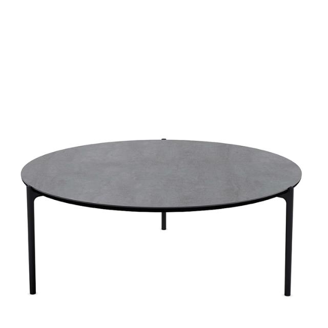 Savoye lounge table - Ø90 cm - 42 cm - Ceramic grey