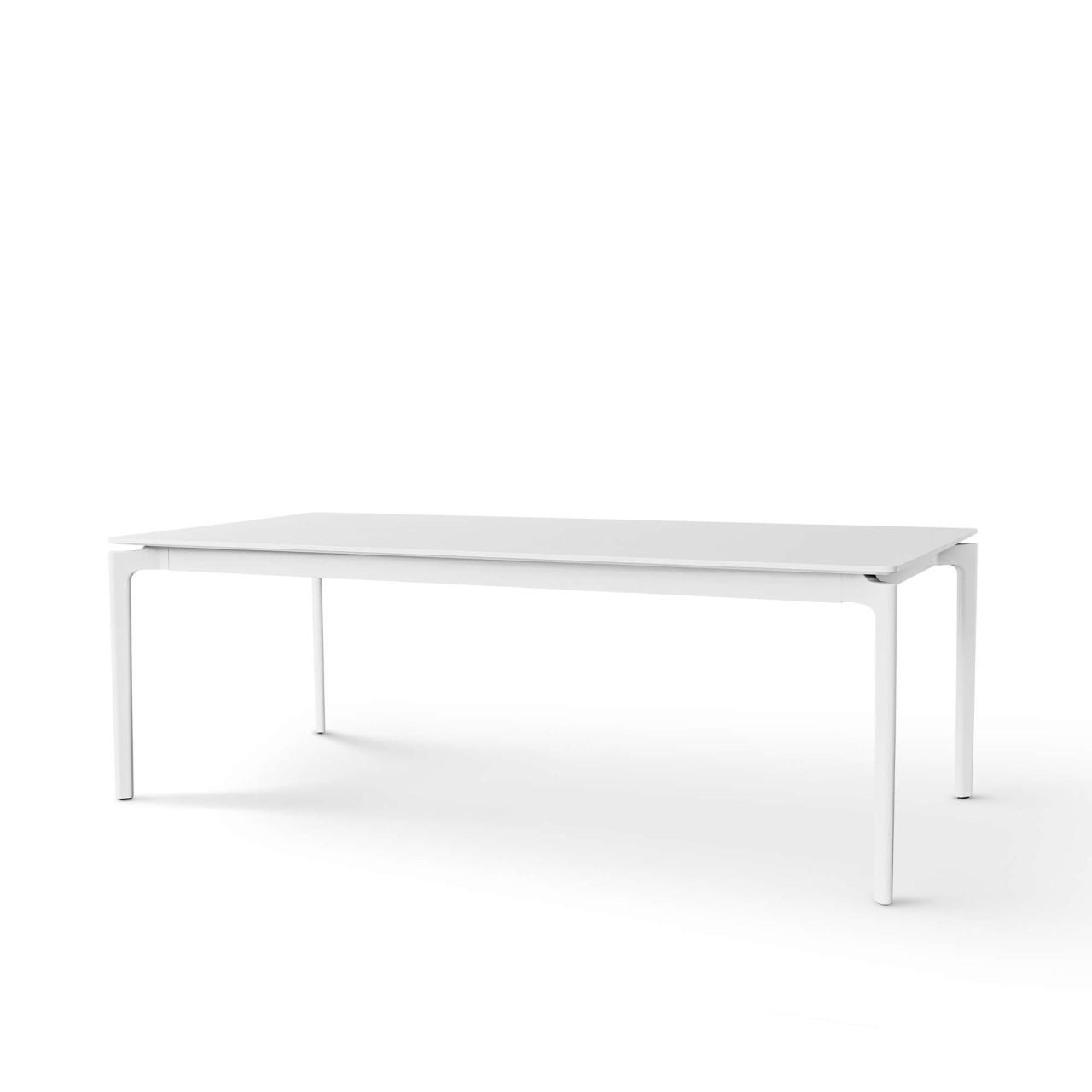 More Esstisch - weiss/weiss - 100x200/320 cm