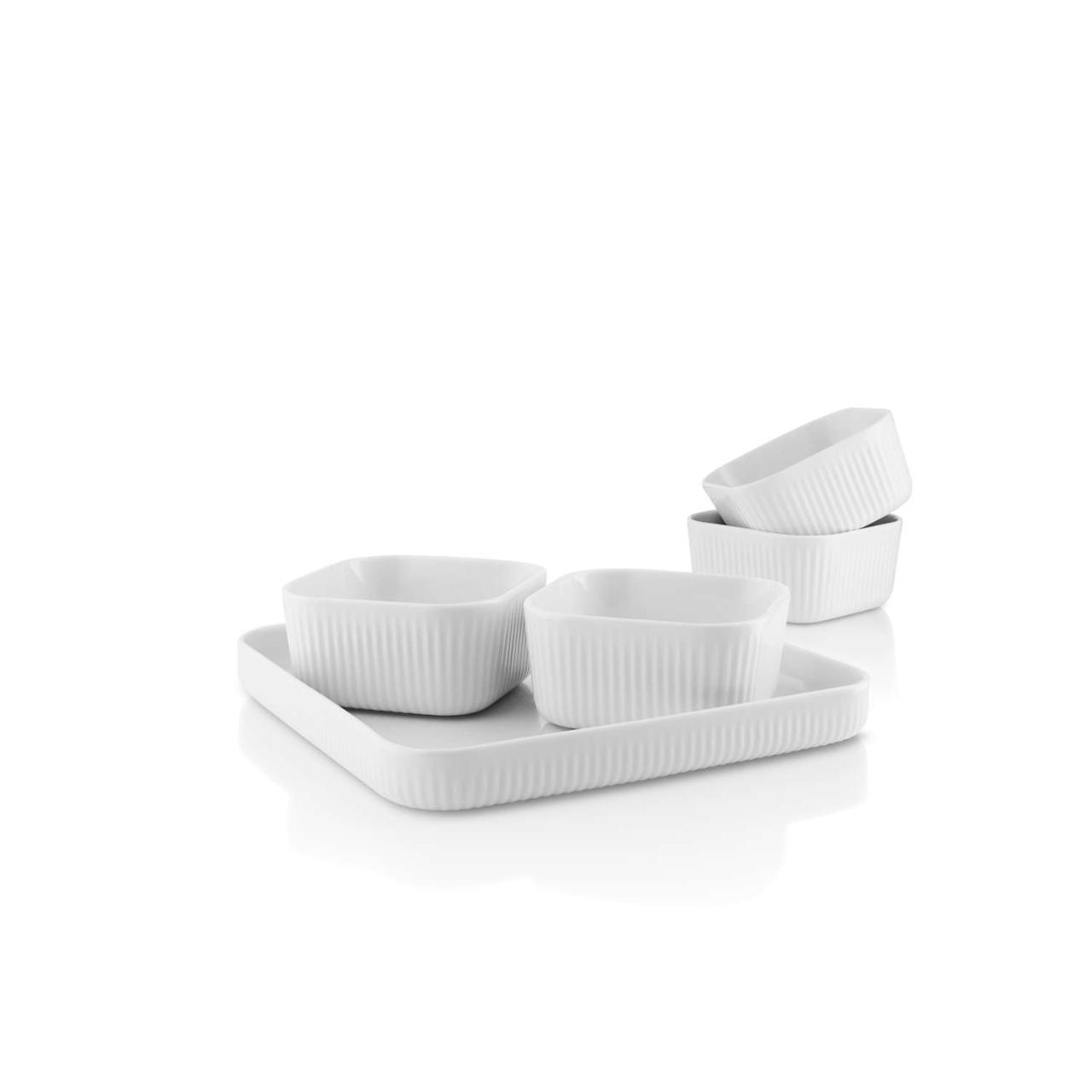 Tapassæt 4 skåle+fad Nova