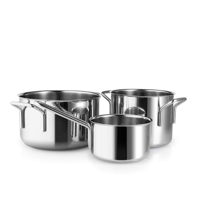 Cookware set - Three pcs. - Stainless steel