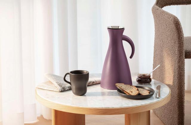 Isolierkanne - 1 Liter - Aubergine