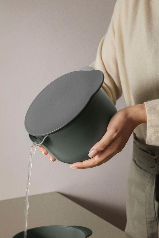 Eva Mixing bowl set 3 pcs. Emerald green