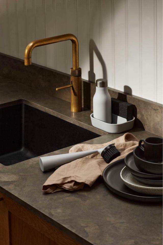 Dishwashing set Marble grey