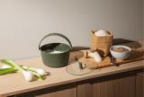 Rice steamer - Green tool - for microwave oven