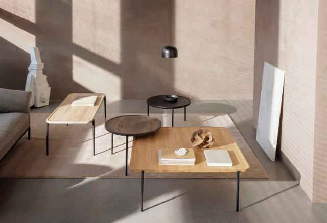 Savoye sofabord - Ø60 cm - 42 cm - Røget eg