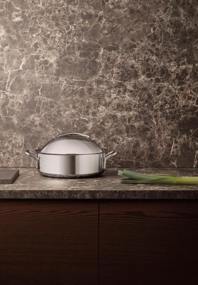 Stainless steel sautergryde - 24 cm - keramisk Slip-Let®