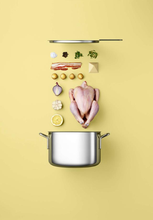 Cookware set - Three pcs. - Stainless steel