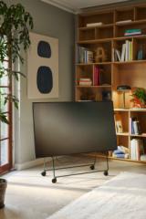 Chevalet Carry TV à roulettes Cedar green