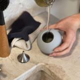 Soap dispenser - Silicone - Marble grey