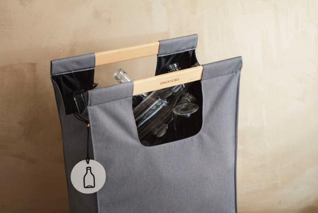 Recycling waste bin bag - Dark grey - 28 l