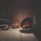 FireGlobe Brennholzhalter - Pulverbeschichtetes Stahl