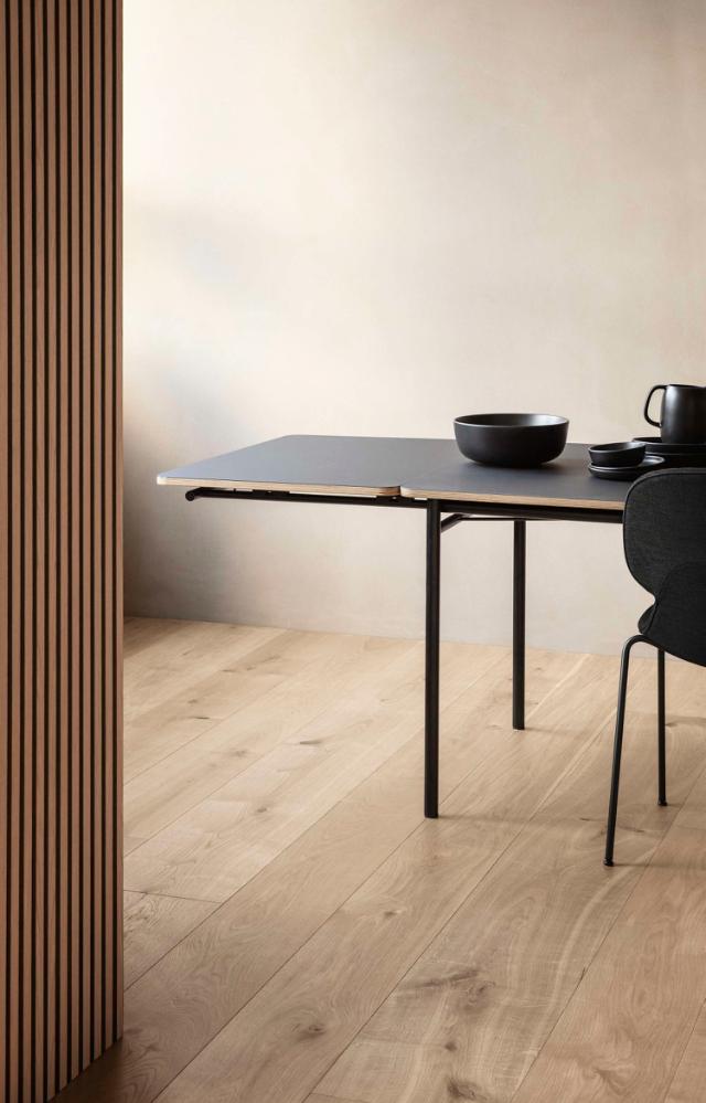 Taffel spisebord - Black - 90x200/320 cm