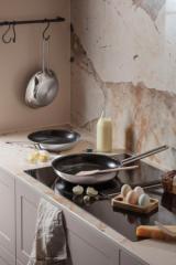 Stainless steel poêle à frire - 28 cm - céramique Slip-Let®️ antiadhésif