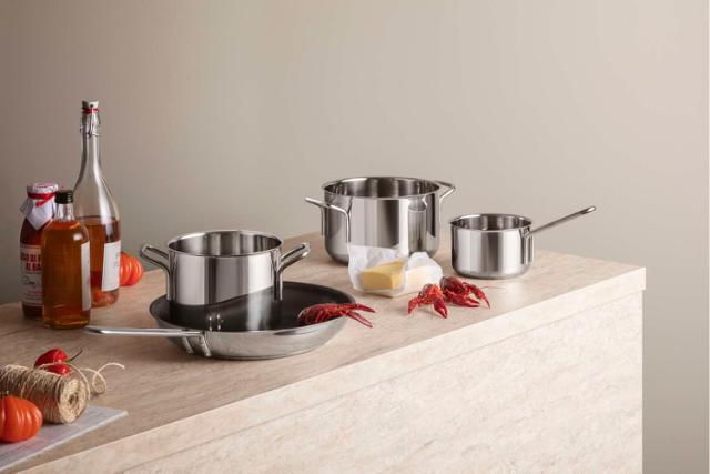 Stainless steel frying pan - 28 cm - Slip-Let®️ non-stick