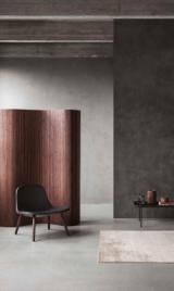 Eva Solo Abalone Lounge chair - Smoaked oak w. black leather