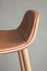 Eva Solo Abalone barhocker - Geölte Eiche m. cognac Leder - 65 cm