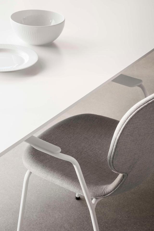 More dining table - white/white - 100x200/320 cm