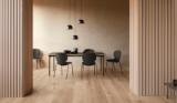Table à manger Taffel - Black - 90x250/370 cm