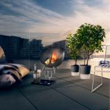 FireGlobe ildsted - 64 cm - Sort