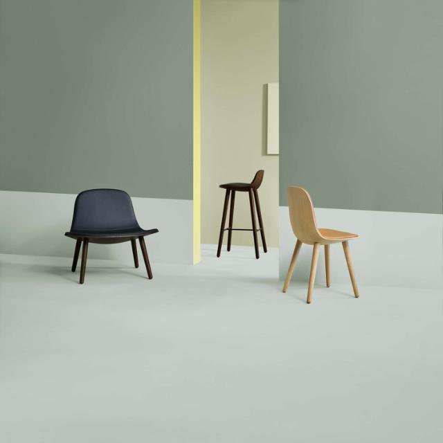 Eva Solo Abalone Lounge chair - Smoaked oak w. black leather