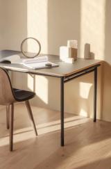 Taffel dining table - Black - 90x150/210 cm