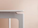 More dining table - white/white - 100x200/320 cm