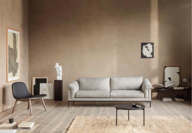 Eva Solo Abalone Lounge chair - Smoaked oak w. black leather