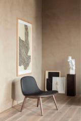Eva Solo Abalone Lounge chair - Smoaked oak w. black leather